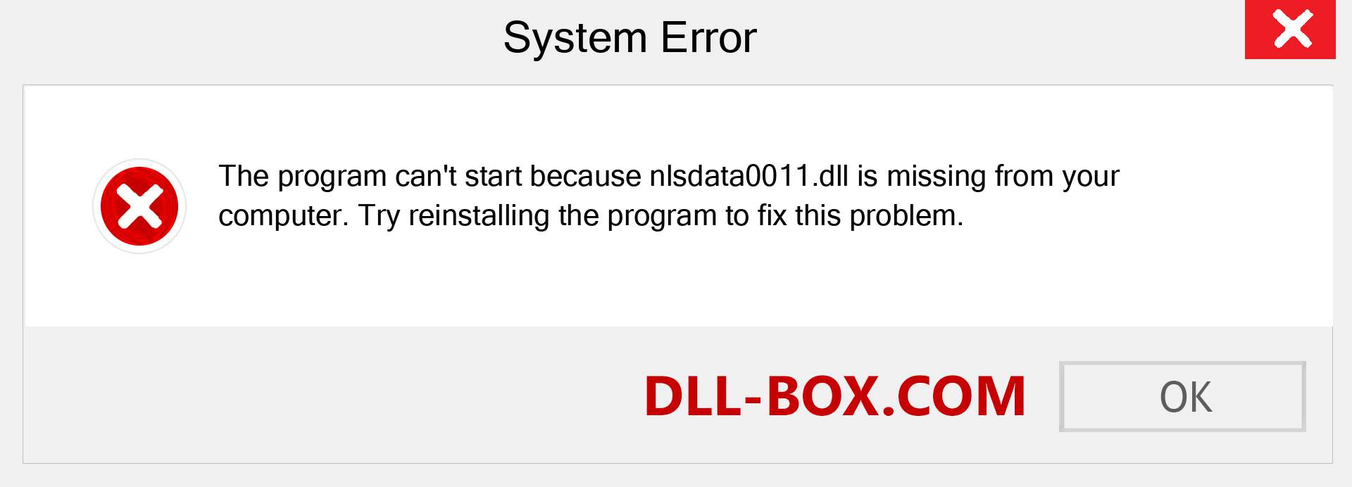  nlsdata0011.dll file is missing?. Download for Windows 7, 8, 10 - Fix  nlsdata0011 dll Missing Error on Windows, photos, images