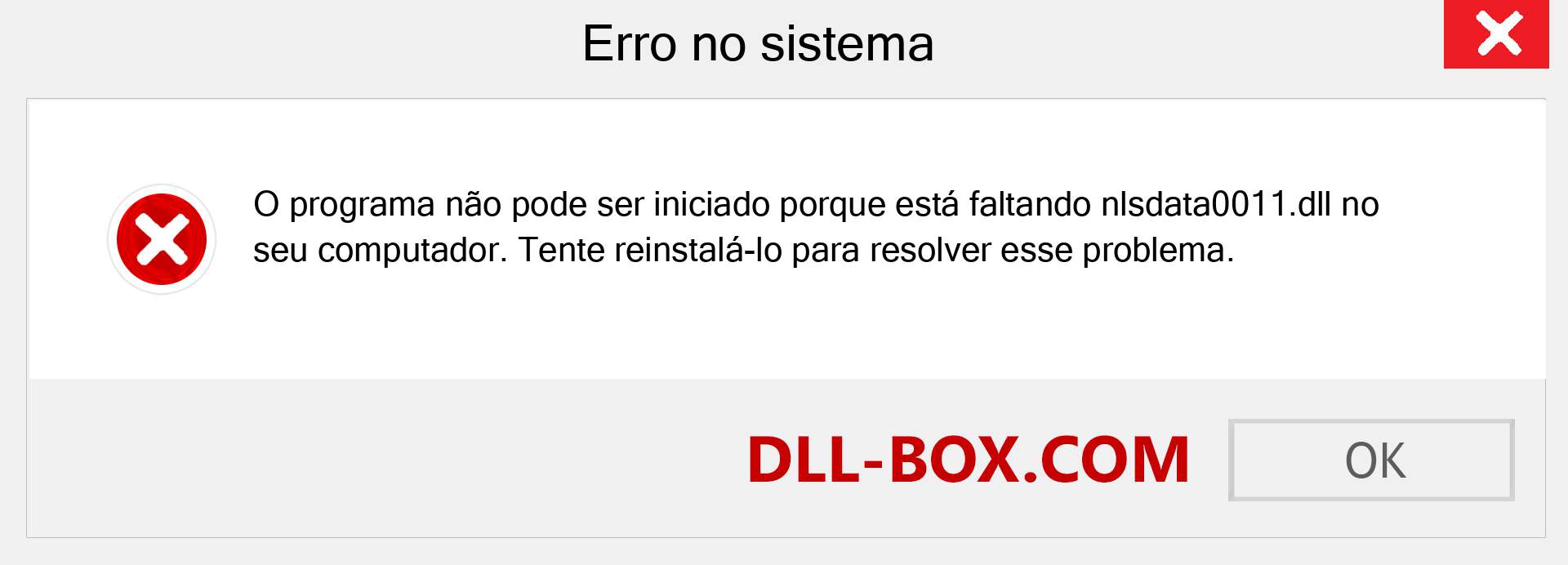 Arquivo nlsdata0011.dll ausente ?. Download para Windows 7, 8, 10 - Correção de erro ausente nlsdata0011 dll no Windows, fotos, imagens